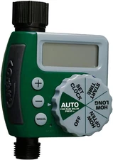 62061Z Single-Outlet Hose Watering Timer, 1 Outlet, Green