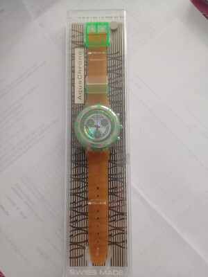 SWATCH AQUA CHRONO SIRENA - MOD. SBK 101 - VON 1994 - NEU - MIT ALTER GARANTIE