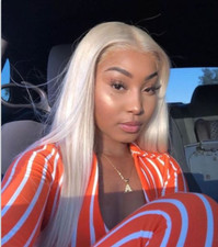 Blonde Long Straight Synthetic Heat Safe Wig Cosplay Dress Party Full Wigs US