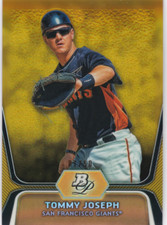 2012 Bowman Platinum Prospects Gold Refractors #BPP94 Tommy Joseph /50 - NM