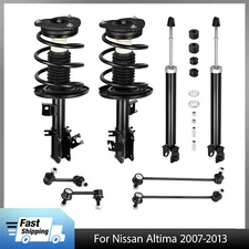 Front Struts + Rear Shock Absorbers + Sway Bars for 2007-2011 2012 Nissan Altima