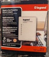Legrand On-Q DA2304-V1 Gigabit 4-Port Powerline Network Adapter NEW