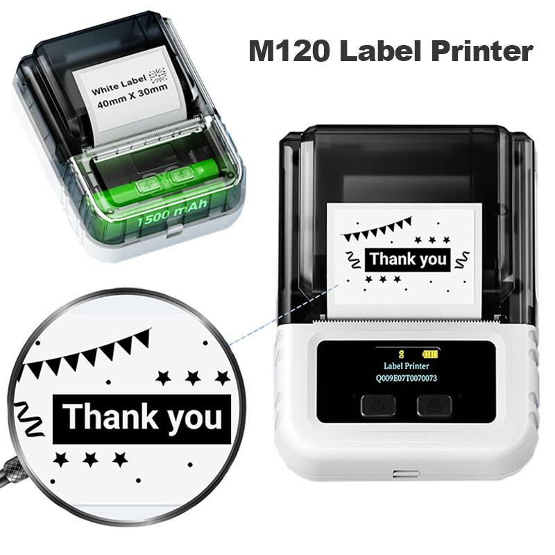Bluetooth M120 Label Maker Portable 2 Inch Printer for Home and Office Use-image