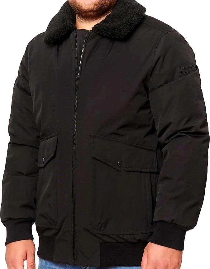 SEAN JOHN ® - 3XL BIG - Men's BOMBER Jacket Coat - Black - ONLY 2 Left, HURRY! ❤ - Image 3 of 4