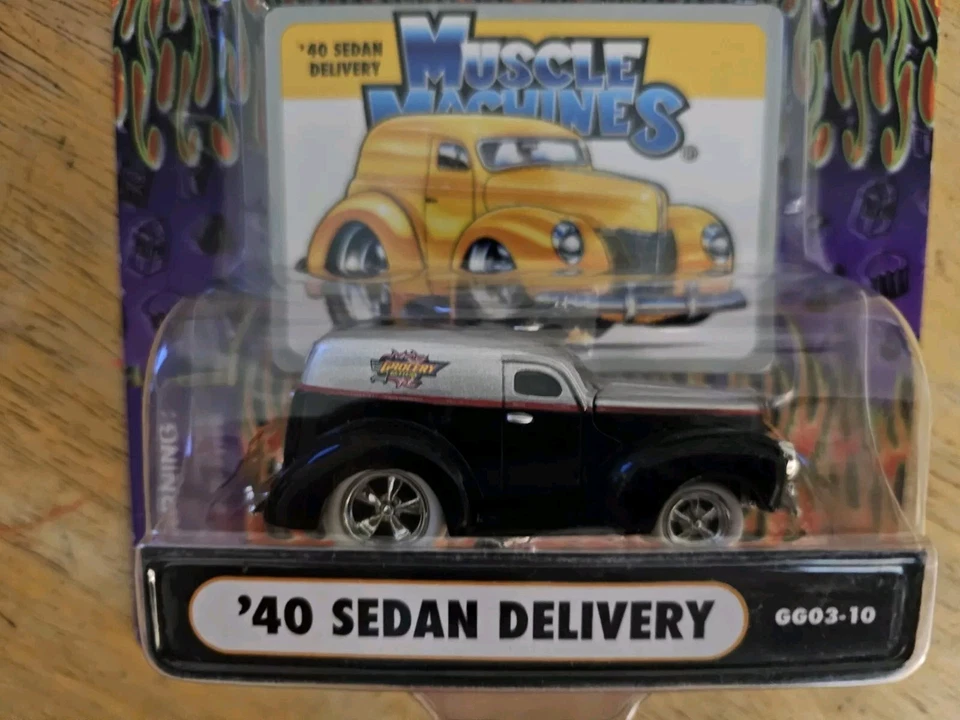 Muscle Machines Grocery Getters 1940 Sedan Delivery GG03-10 1/64 (2004) - Image 2 of 4