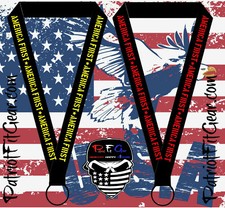 Lanyard, SET OF TWO ,America First,We The People,Dont Tread On Me, Lanyard