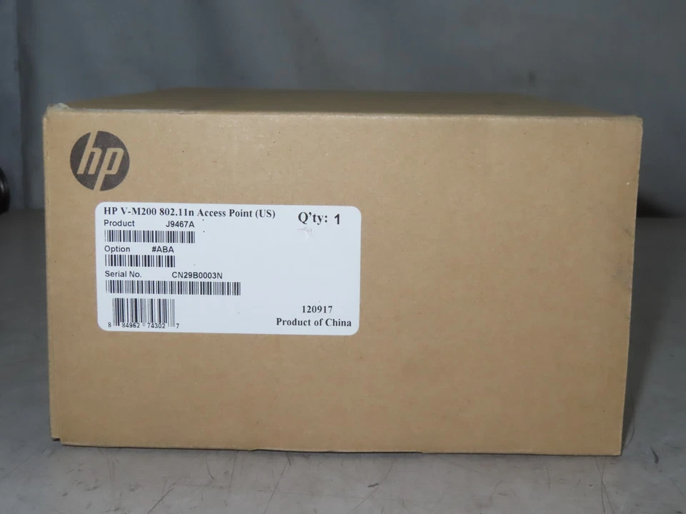 NEW HP J9467A V-M200 Single Radio Dual Band Access Point w/ Power & Antennas  - Image 2 of 3