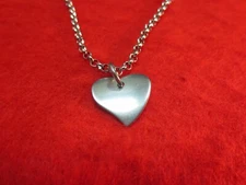 10 1/2"  STAINLESS STEEL SILVER 3mm CROSS LINK ROLO ANKLET AND HEART CHARM