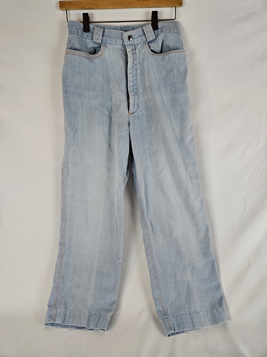 【KOOLOSET】Old Vintage Wide Denim Vintage 80s Mom Jeans High Waist 26 x 25 Petite Yoke No Back