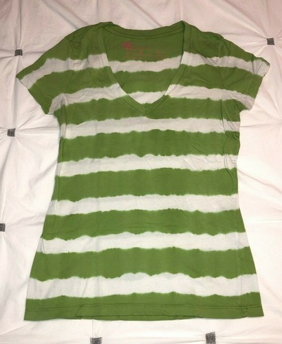 WHITE STRIPE V-Neck T-Shirt Top 