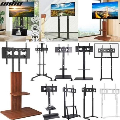 UNHO TV Ständer Standfuß mit Rollen Universal für 55 65 75 85 100 Zoll LED LCD