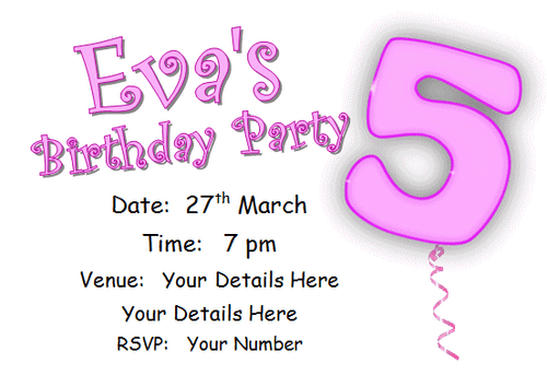 10 Personalised INVITATIONS, girls birthday party invite pink AGE8 cards eight - Picture 6 of 13