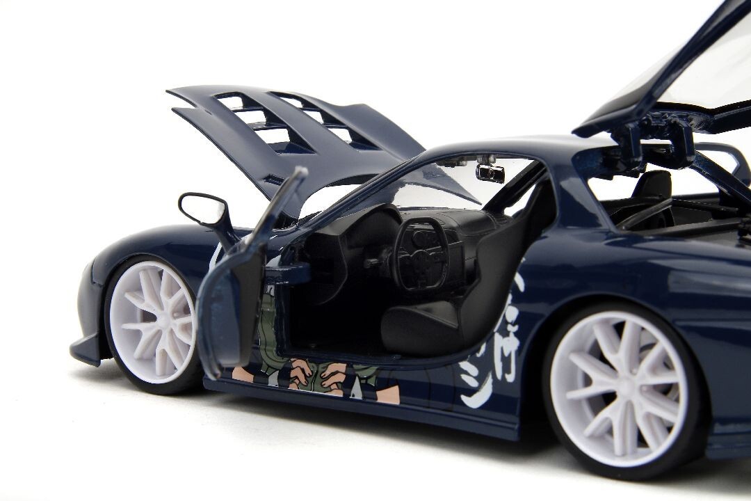 JADA NARUTO SHIPPUDEN 1993 MAZDA RX-7 1/24 with KAKASHI HATAKE