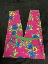 NEW Lilly Pulitzer Pink Tropical Storm Beach Pants Women  s SZ 12