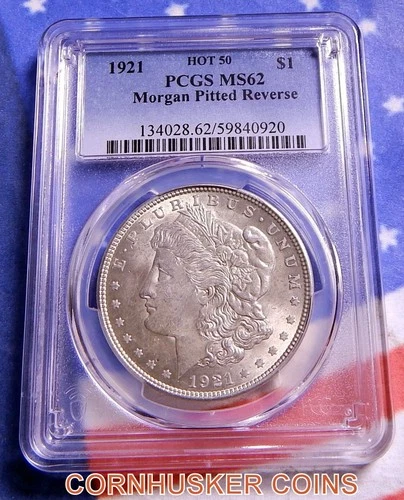 1921  Morgan Dollar VAM 3 E Pitted Reverse Hot 50 PCGS MS62 ~ Very Rare 👀