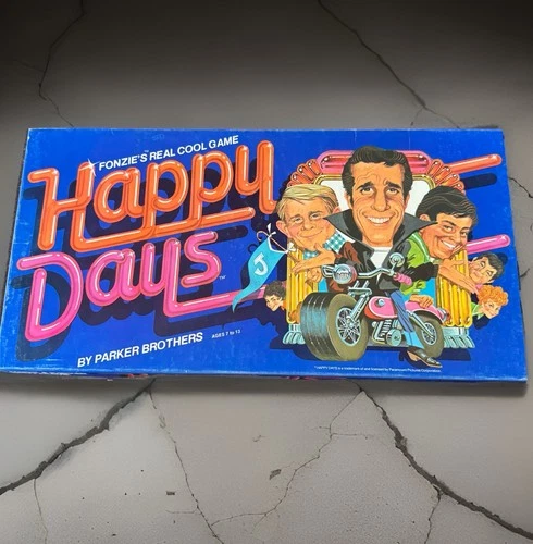 VTG 1976 Parker Brothers HAPPY DAYS Fonzie's Real Cool Board Game COMPLETE & EXC