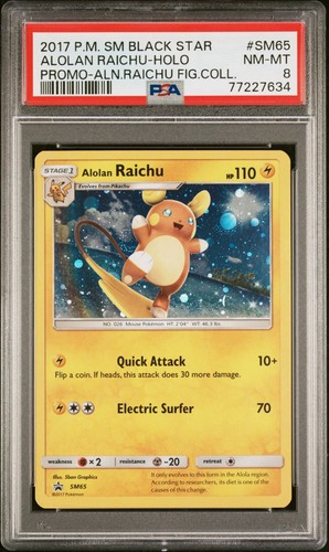 Alolan Raichu graded PSA 8 for sale on eBay
