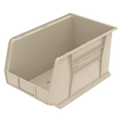 Akro-Mils 30260Stone Hang & Stack Storage Bin, Plastic, Beige, 10 In H, 11 In