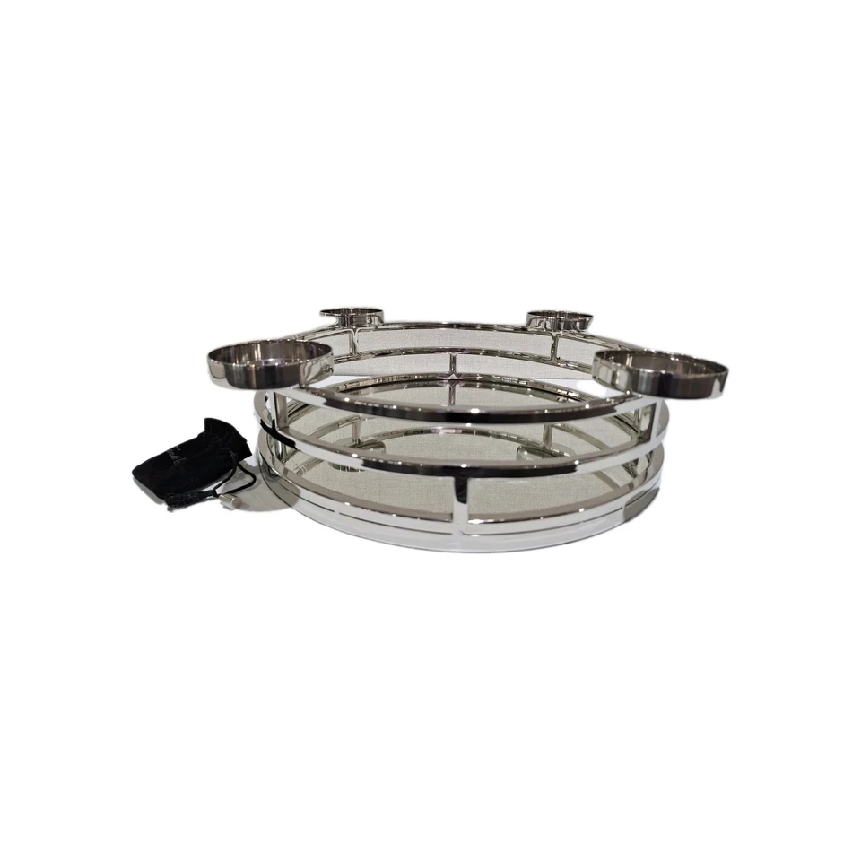 Fink Kranz MODENA vernickelt 4 flm NEU Silber 47 cm Durchmesser - Bild 2 von 4