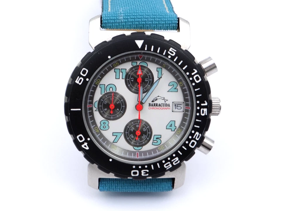Barracuda by Bulova Chronograph Diver Watch Armbanduhr Quartz 35821 Ø 39 mm - Bild 1 von 4