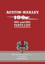 Austin Healey 100 BN1 and BN2 Parts List