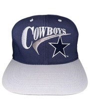 Vintage 90s Drew Pearson Dallas Cowboys Star Wool Blend Snapback Hat Cap RARE