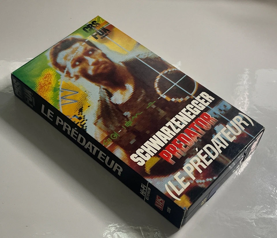 Predator (VHS, 1988) CBS FOX Video, Arnold Schwarzenegger, French Version! - Image 3 of 4