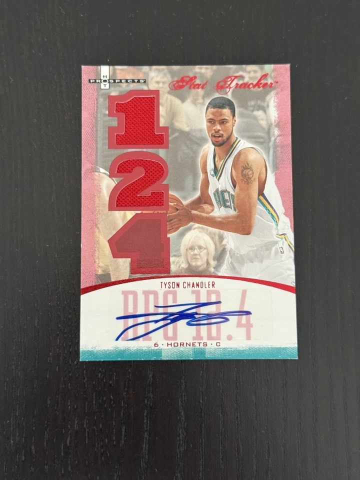 2007 Hot Prospects Tyson Chandler Stat Tracker Memorabilia Auto /25 - Image 2 of 4