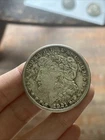 morgan silver dollar 1921!! Marks On It Very Worn Down!!!! See Marks