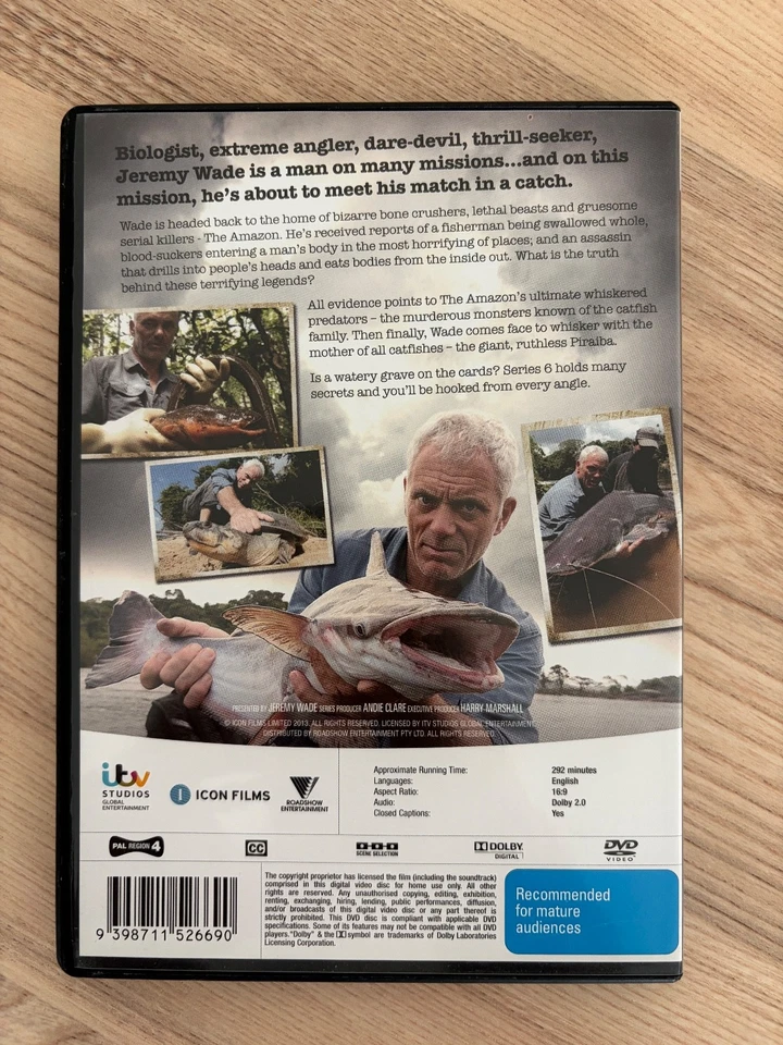 River Monsters Series Six Seven Eight Seasons 6-8 DVD’s Region 4 Jeremy Wade HTF - Image 4 of 4