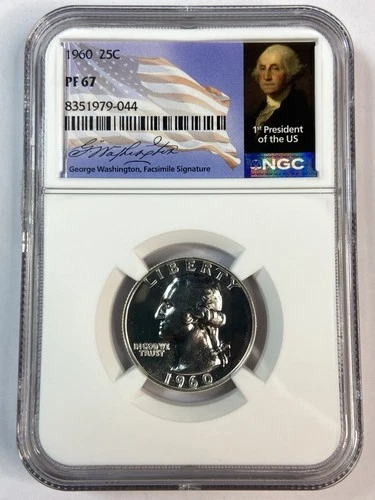 1960__PF 67__Washington Quarter__NO STAINING__NGC, Proof Coin