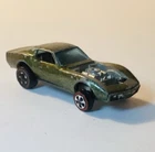 VTG 1968 HOT WHEELS REDLINE SWEET 16  CUSTOM CORVETTE OLIVE GREEN NO HOOD US VG+
