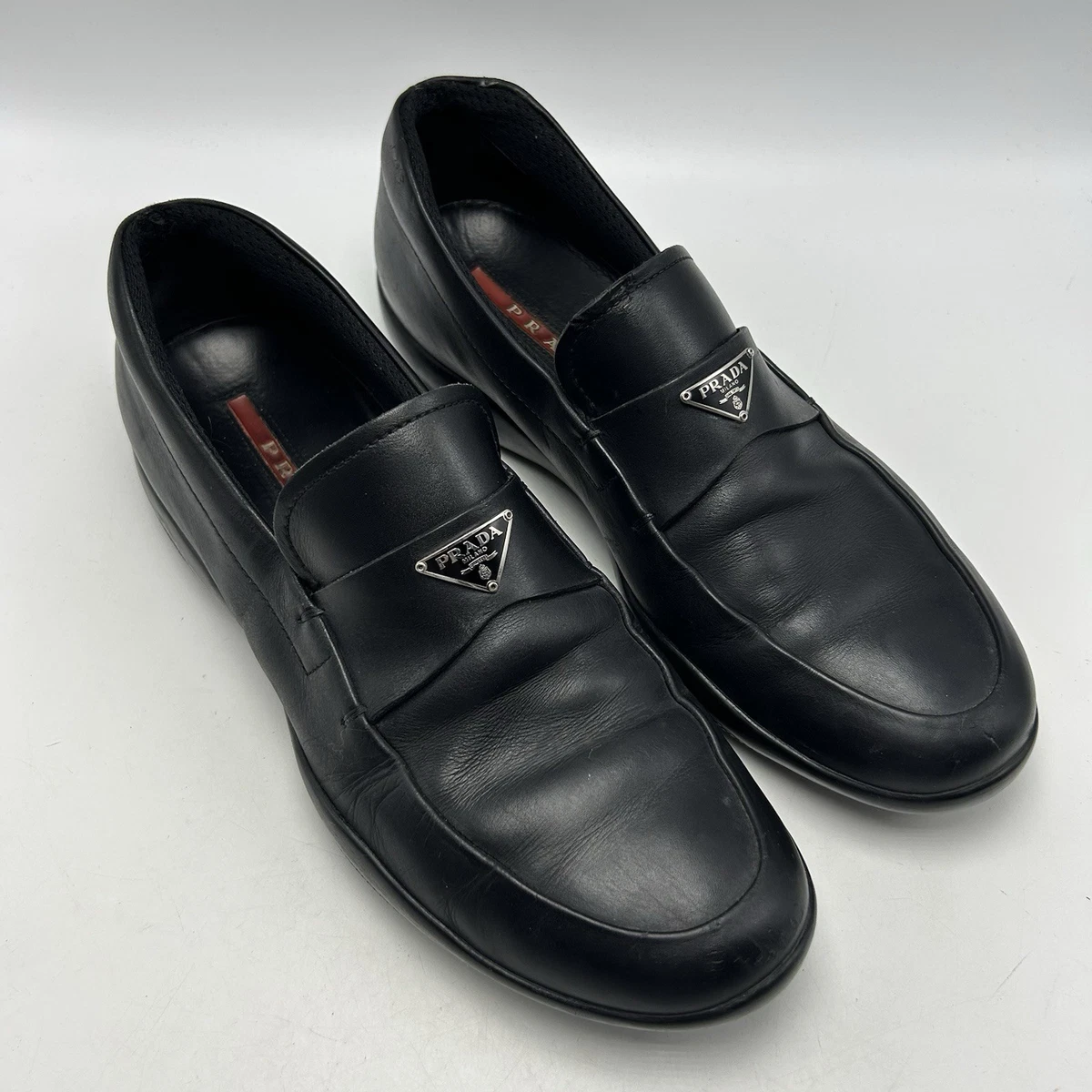 PRADA M Loafer Leather Upper Casual Shoes for Men for sale  display picture 3