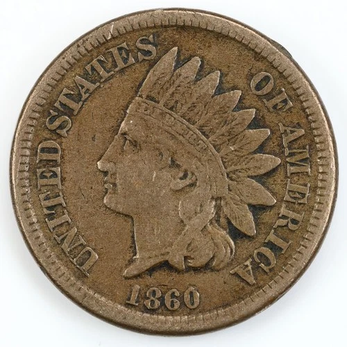 1860 Indian Head Cent — photo from another recent sale