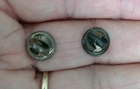 WW2 Sterling Silver Military Rank Award Clutch Back Matching Pair For Pins