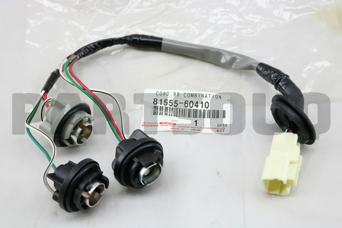 8155560410 Toyota SOCKET & WIRE SUB-ASSY, REAR COMBINATION LAMP  