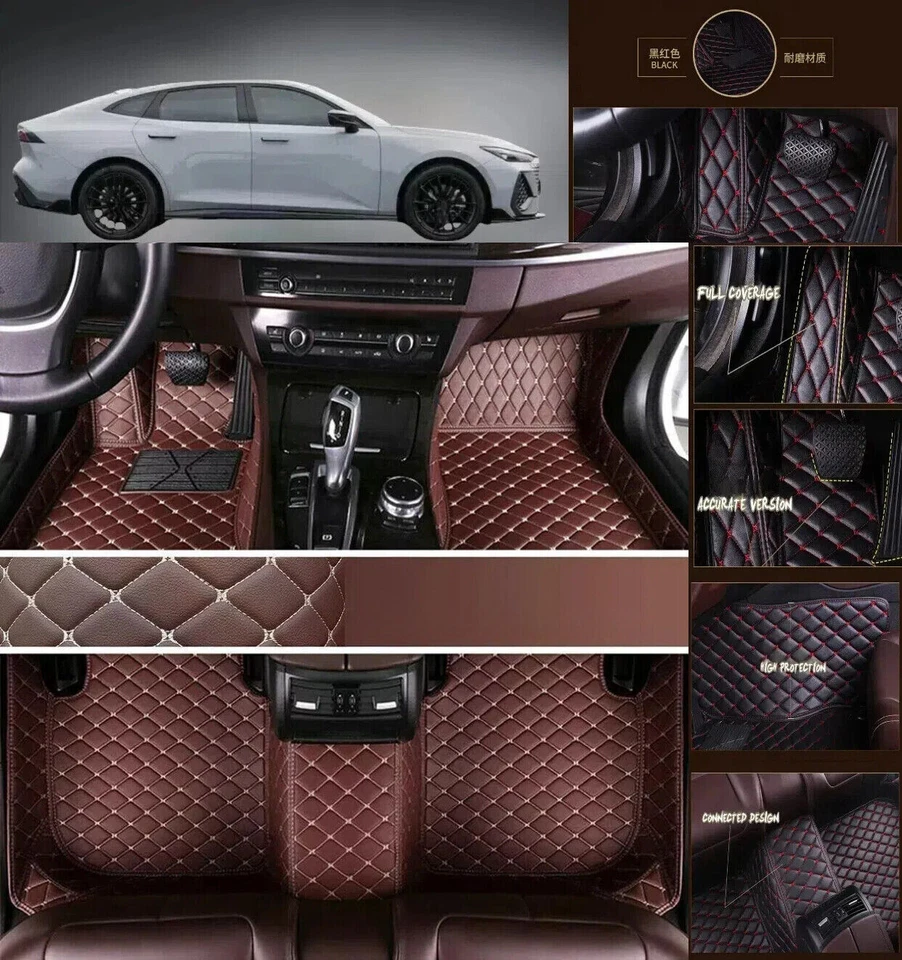 Alfombrillas de lujo impermeables para todo tipo de clima personalizadas aptas para Jaguar para todos los modelos Foto 2 de 4