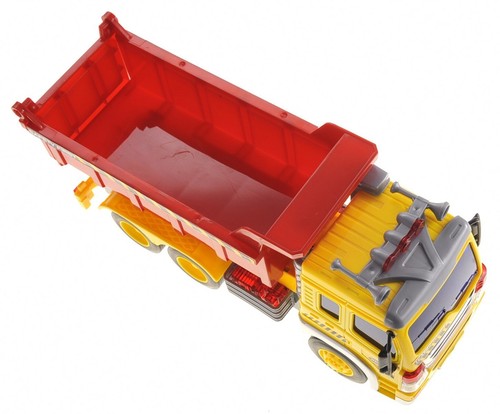 Friction Powered Dump Truck Toy With Lights And Sound - Picture 3 of 8