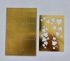 Dotted Square/Leaves/Brass Stencils Lasting Impressions