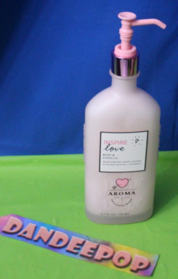 Bath & Body Works Inspire Love Aroma Pure Rose & Vanilla 6.5 Oz Body Lotion