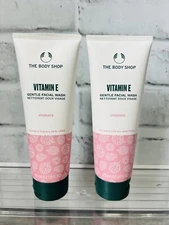 The Body Shop Vitamin E Gentle Facial Wash Hydrate All Skin Types 4.2oz Lot Of 2