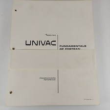 Sperry Rand Univac Fundamentals of Fortran Programmers Reference 1970, UP-7536 1