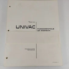 Sperry Rand Univac Fundamentals of Fortran Programmers Reference 1970, UP-7536 1
