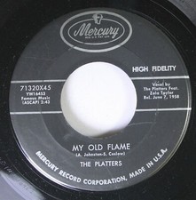 50'S/60'S 45 The Platters - My Old Flame / You'Re Making A Mistake On Mercury Re