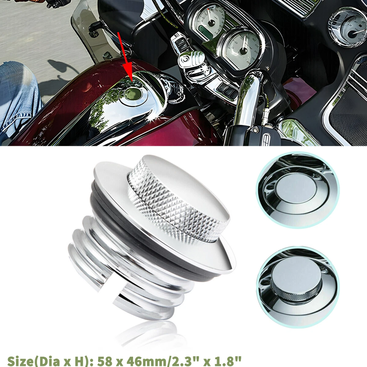 Harley fatboy top gas tank