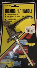 Acar Chrome Locking L Handle /keys Shaft Is 3 3/4 X 5/16 Square