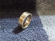 NEVADA State 90 Silver Proof Washington Quarters coin ring 7-1/2 2006 2