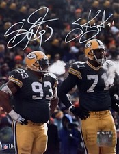 GILBERT BROWN / SANTANA DOTSON  - Green Bay Packers - Signed 8x10 Photo #2 AUTO