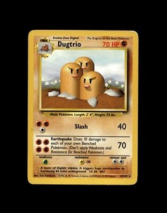 Dugtrio Pokemon Card