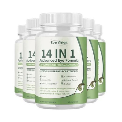 5-Pack Evervision 14 in 1 Advanced Eye Formula - Ever Vision Eye Support-300Caps